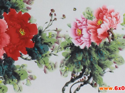 纯手绘写意花开富贵牡丹国画客厅富贵吉祥家居装饰画