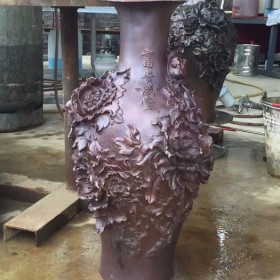 卫恒铜雕二十公分 家居装饰铜葫芦摆件厂家来图订做