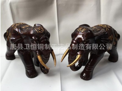 卫恒铜雕大型铜大象动物雕塑厂家制作  家居招财摆件 来图定做