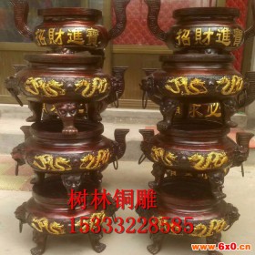 东海龙王神像摆件坐龙王家居装饰工艺品铜器