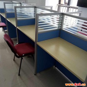 电脑桌椅组合隔断 隔断办公桌 办公隔断屏风桌 隔断式办公桌定做