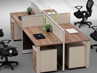办公隔断桌, 简约办公桌 境成办公家具生产厂家