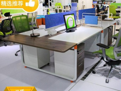 鸿业办公家具职员办公桌公司员工简约屏风办公班台办公家具定做厂家直销