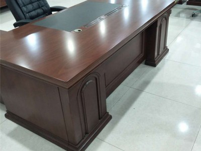 万军出售  经理办公桌 办公桌 简约风格 电话议价 实木油漆班台桌 办公用桌