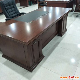 万军出售  经理办公桌 办公桌 简约风格 电话议价 实木油漆班台桌 办公用桌