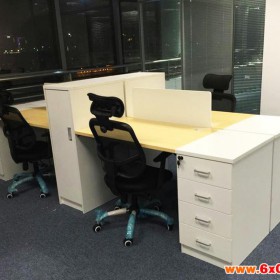 尚戈品牌办公家具办公桌 屏风组合4人位 简约现代拼色职员桌 员工桌上海办公桌椅