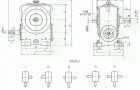 WD80、WD100、WD120、型圆柱蜗杆减速机（80～120）安装尺寸JB/ZQ4390-79