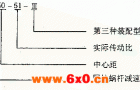 WXJ圆柱蜗杆减速机代号及标记示例