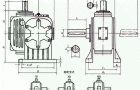 TPG80、TPG100、通用型减速机形式及外形尺寸（Ⅺ—XIII）