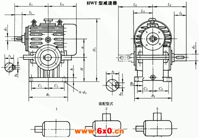 HW型直廓环面蜗杆减速机