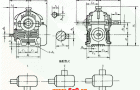 HWB100、HWB125、HWB160、HWB200、HWB250、HWB280、HWB315、HWB355、HWB400、HWB450、HWB500、型减速机外形、安装尺寸及装配型式JB/T793