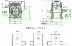 KWO125、KWO160、KWO180、KWO200、KWO225、KWO250、型锥面包络圆柱蜗杆减速机的外形安装尺寸和装配型式ⅧF—ⅩFJB/T 5559－91