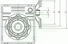 EWRV系列蜗轮蜗杆减速机安装型式，输出方式尺寸图表（一）