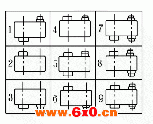 PJ250、PJ350、PJ400、PJ500、PJ650、PJ750、PJ850、PJ1000、型圆柱齿轮减速器外形尺寸