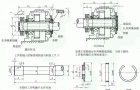 YN系列圆柱齿轮减速机空心轴型(收缩盘联接)联接尺寸(工作机可从两侧装配)YB/T050-93