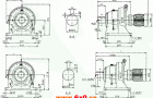 传仕600系列摆线针轮减速机双段卧式外形尺寸(THHM618/10、THHM618/13、THHM619/11、THHM619/13、THHM620/11、THHM620/13)