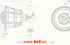 NBF250、NBF280、NBF315、NBF355、NBF400、NBF450、NBF500、NBF560型行星齿轮减速机外形及安装尺寸JB/T6502-93