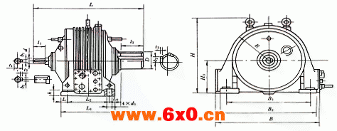 ZZD行星齿轮减速机外形及安装尺寸