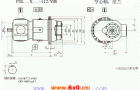 P3S…N…-112/VHN空心轴，法兰安装外形尺寸