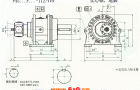 P4S…F…-112/VVN实心轴，地脚安装外形尺寸