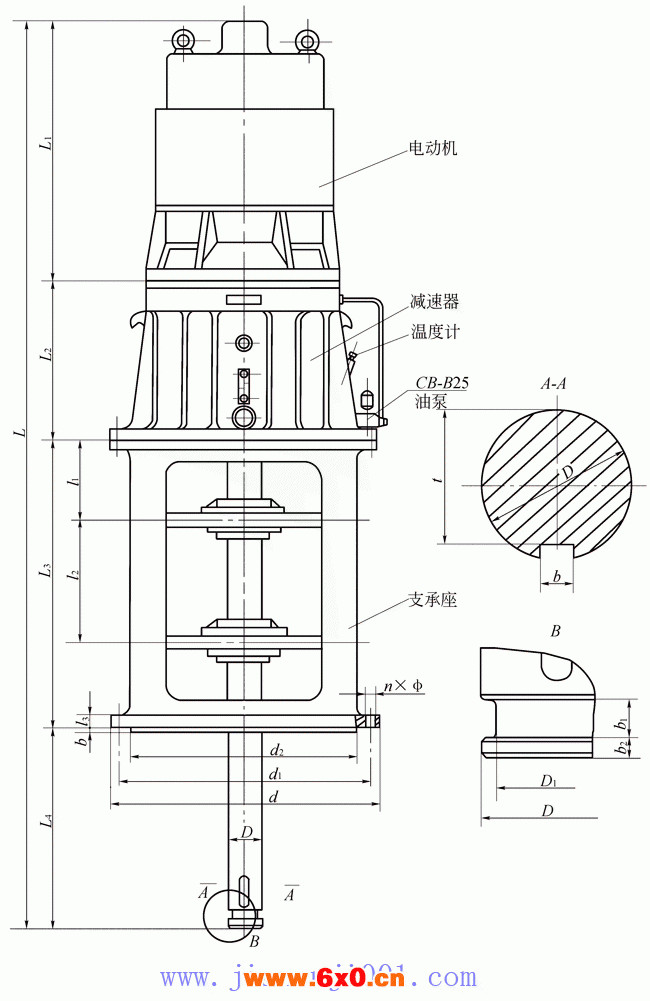 发酵罐用立式行星齿轮减速器