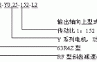 R系列斜齿硬齿面减速机型号说明与标记示例Q/ZTB03-2000