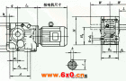 K系列螺旋锥齿轮减速机外形及安装尺寸Q/ZTB 06-2001