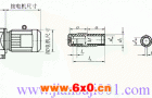 JTKA127-JTKA157轴装（空心轴）式斜齿轮-锥齿轮减速电机外形安装尺寸