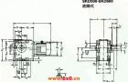 SKD500-SKD600底脚式安装斜齿轮—蜗旋伞齿轮减速电机外形及安装尺寸