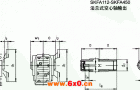 SKFA112-SKFA450法兰式空心轴输出斜齿轮—蜗旋伞齿轮减速电机外形及安装尺寸