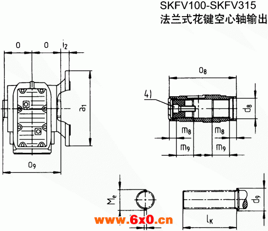 SK系列斜齿轮—蜗旋伞齿轮减速电机