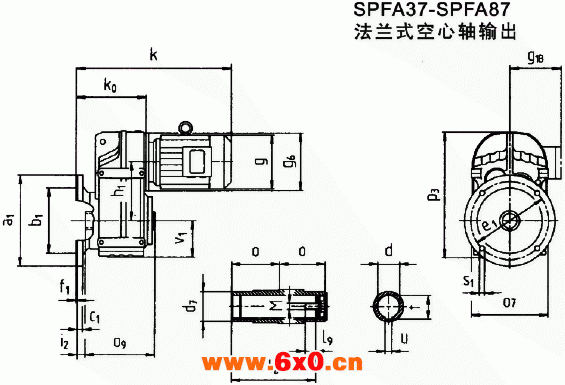 SP系列平行轴斜齿轮减速电机（图）