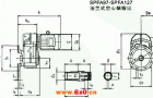 SPFA97-SPFA127法兰式空心轴输出型安装外形尺寸