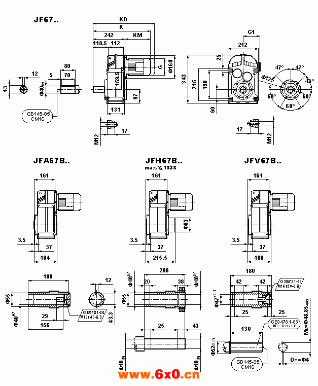 JF系列减速电机(GB10095-88)