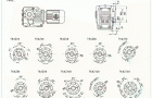 TKAZ38、TKAZ48、TKAZ58、TKAZ68、TKAZ78、TKAZ88、TKAZ98、TKAZ108、TKAZ128、TKAZ158、系列螺旋伞齿轮减速机外形安装尺寸