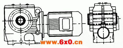 MN系列圆柱蜗杆减速机的结构形式