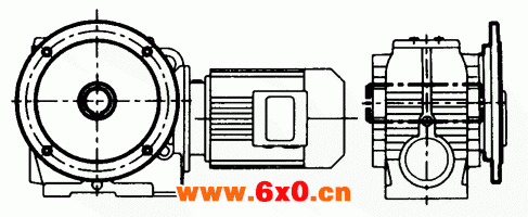 MN系列圆柱蜗杆减速机的结构形式