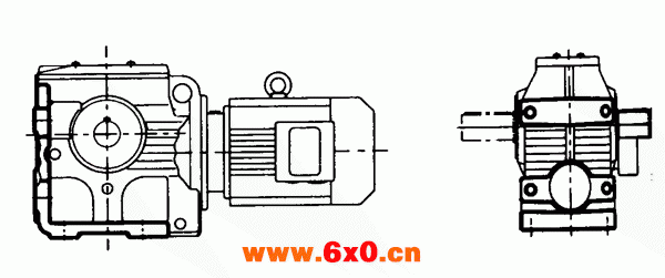 MN系列圆柱蜗杆减速机的结构形式