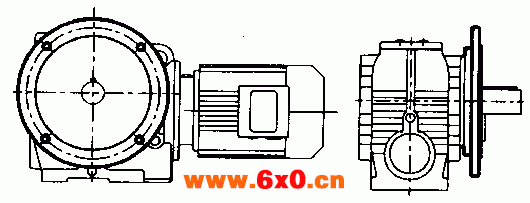 MN系列圆柱蜗杆减速机的结构形式