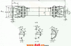 WF型无伸缩法兰式万向联轴机外形及安装尺寸（JB/T5513-91）