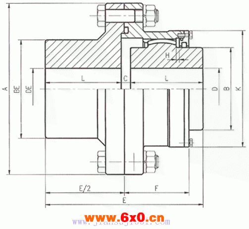 DY-CB型单面啮合联轴器