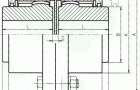 DY-MMSB型双面啮合双面滑动联轴机外形及安装尺寸