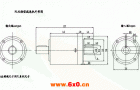 PL双轴伸行星减速机的外形尺寸图