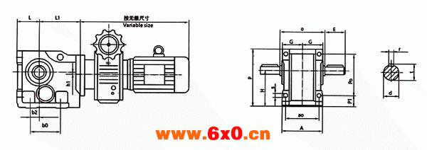 MB-KC组合型减变器外形尺寸