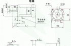 台湾YY、YN系列小型齿轮减速电机外形及安装尺寸（机座号90，90/120W）