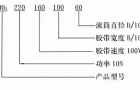 WD型外装式电动滚筒型号说明及结构图