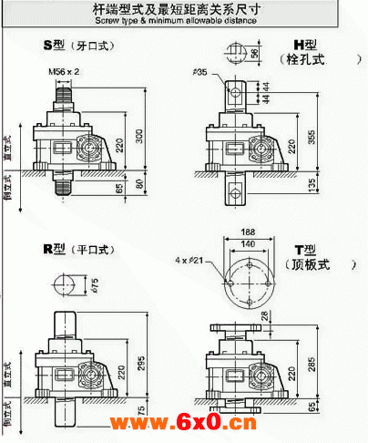 WSH系列蜗杆升降机附图