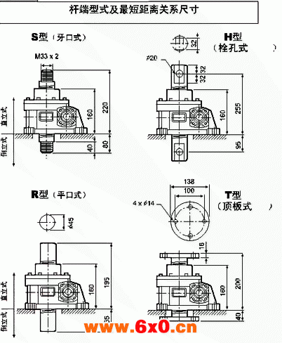 WSH系列蜗杆升降机附图