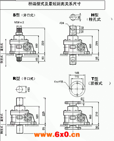 WSH系列蜗杆升降机附图