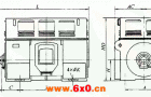YFQF、YFSK、YFKK系列火电设备风机专用三相异步电动机外形及安装尺寸（6KV）